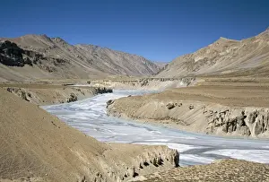 Terrace Prints: River terraces on Tsarab River between Himalaya and Zanskar mountains