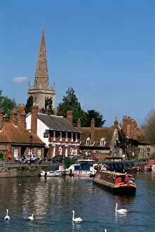 Oxfordshire Collection: River Thames at Abingdon, Oxfordshire, England, United Kingdom, Europe