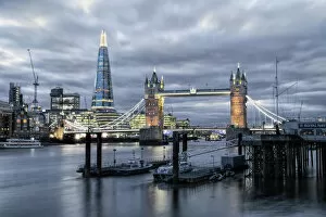 London Gallery: The River Thames, Tower Bridge, City Hall, Bermondsey warehouses and the Shard at