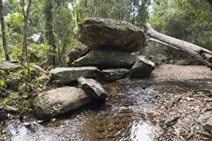River of a thousand lingas, Kbal Spean, near Angkor, Siem Reap, Cambodia