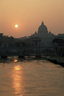 River Tiber Prints: River Tiber and the Vatican