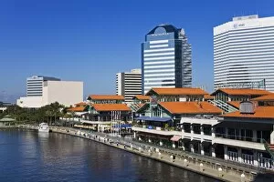 Images Dated 7th November 2008: Riverfront and The Jacksonville Landing, Jacksonville, Florida, United States of America