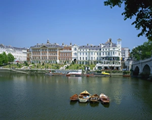 Richmond Prints: Riverside architecture and the Thames, Richmond, Surrey, England, United Kingdom, Europe