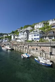 River Side Collection: Riverside properties at Looe, Cornwall, England, United Kingdom, Europe