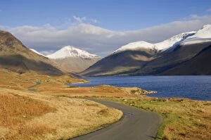 Wast Water Collection: The road alongside Wastwater to Wasdale Head and Yewbarrow, Great Gable and the Scafells, Wasdale