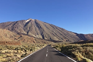 Tenerife Prints: Road through Caldera de las Canadas, Pico del Teide, National Park Teide, UNESCO