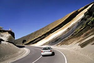 Scenic Landscape Prints: Road along the Cumbre Dorsal, Tenerife, Canary Islands, Spain, Atlantic Ocean, Europe