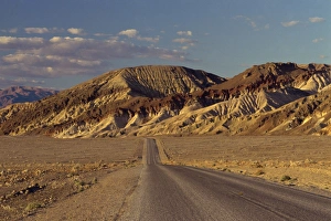 Death Valley Prints: Empty road through Death Valley National Monument