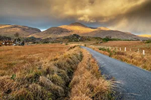 Killarney Prints: Road through Gallavally at sunset