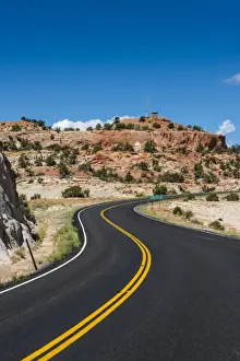 Freeways Prints: Road leading through the Grand Staircase Escalante National Monument