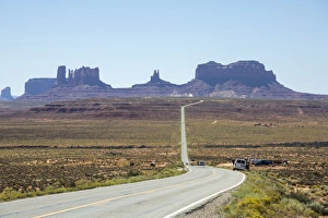 The road to Monument Valley, Navajo Tribal Park, Arizona, United States of America