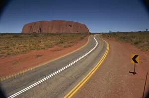 Rural Road Collection: Road near Ayers Rock, Uluru-Kata Tjuta National Park, Northern Territory