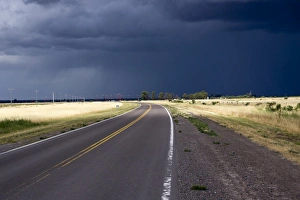 Empty road, Patagonia, Argentina, South America