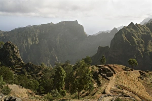 Cape Verde Prints: Road between Porto Novo and Ribeira Grande, Santo Antao, Cape Verde Islands, Africa