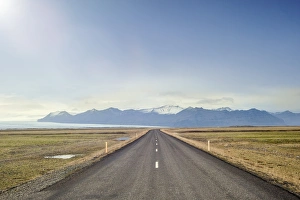 Empty Road Prints: A road in south east Iceland, Polar Regions