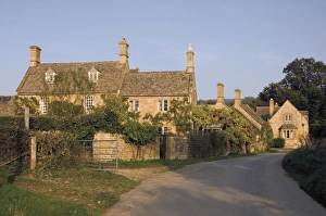 Cotswold Prints: Road to Stanway village, Cotswold Way footpath, The Cotswolds, Gloucestershire