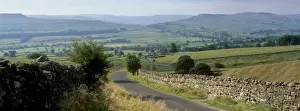 Wensleydale Prints: Road towards Wensleydale valley, Yorkshire Dales National Park, Yorkshire