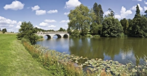 Warwickshire Prints: Robert Adam bridge, Compton Verney, Warwickshire, England, United Kingdom, Europe