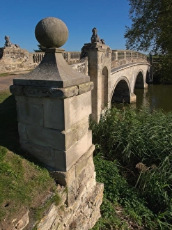 Robert Adam bridge, Compton Verney estate, Warwickshire, England, United Kingdom, Europe