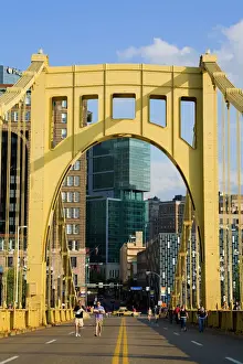 Connection Prints: Roberto Clemente Bridge (6th Street Bridge) over the Allegheny River, Pittsburgh