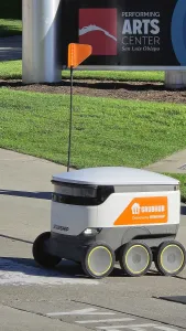 Sidewalk Prints: Robot Sandwich delivery, United States of America