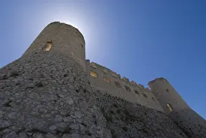 Rocca Calascio Prints: Rocca Calascio, ruined mountaintop fortress in the Province of L Aquila