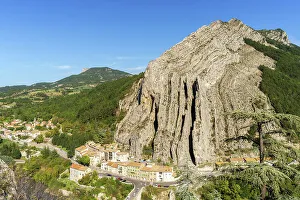 Provence Alpes Cote Dazur Prints: Rocher de la Baume, Sisteron Rock