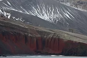 Rock cliffs, Deception Island, South Shetlands, Antarctic, Polar Regions