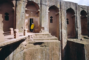 Rock cut Church of Gabriel and Raphael, (10th - 13th c. ) Lalibela, Wollo region