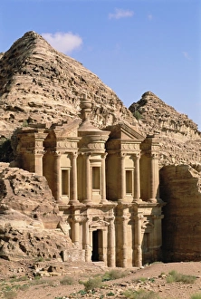 Rock-cut facade of the Monastery (El Deir)