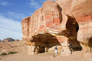 Heritage Site Prints: Rock-cut tomb, Petra, UNESCO World Heritage Site, Jordan, Middle East