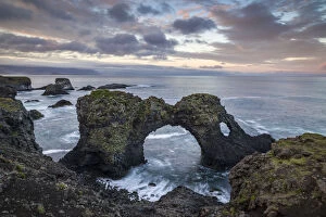 Snaefellsnes Peninsula Gallery: Rock formations, Arnarstapi, Snaefellsnes Peninsula, Iceland, Polar Regions