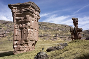 Photographer Prints: Rock formations in the Tinajani Canyon in the Andes