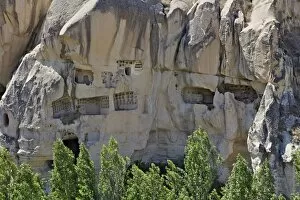 Images Dated 15th August 2010: Rock houses, houses carved into the rocks, Goreme, Cappadocia, Anatolia, Turkey, Asia Minor, Eurasia