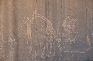 Images Dated 5th April 2010: Rock inscription, Tassili n Ajjer, UNESCO World Heritage Site, Algeria