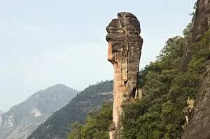 Rock outcrop in Three Parallel Gorges National Park, UNESCO World Heritage Site