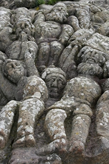 Images Dated 26th February 2000: Rock sculpted by l Abbe Foure, Rotheneuf, Ille-et-Vilaine, Brittany, France, Europe