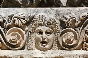 Preserved Prints: Rock Sculpture, Roman Theater, 3rd Century CE, Myra Ancient City, Demre, Antalya, Turkey