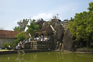 Anuradhapura Prints: Rock temple of Isurumuniya, 3rd century BC