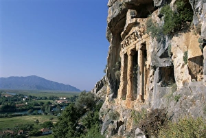 Lycia Prints: Rock tomb, Dalyan