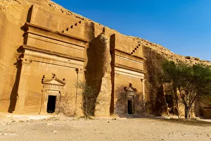 Rock tomb, Madain Saleh (Hegra) (Al Hijr), UNESCO World Heritage Site, Al Ula