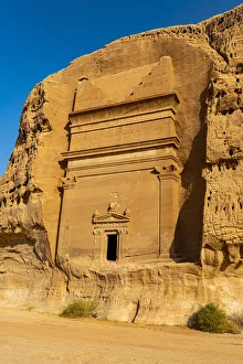 Rock tomb, Madain Saleh (Hegra) (Al Hijr), UNESCO World Heritage Site, Al Ula