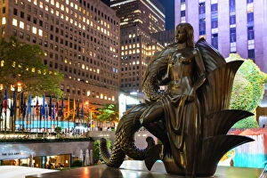 Art Deco Prints: Rockerfeller Centre, New York City, United States of America, North America