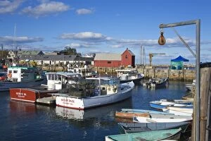 Images Dated 15th October 2007: Rockport Harbor, Cape Ann, Greater Boston Area, Massachusetts, New England