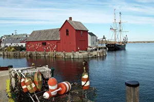 Fishing Prints: Rockport, Massachusetts, New England, United States of America, North America