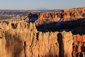 Hoodoo Prints: Rocks lit by winter late afternoon sun