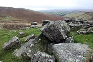 Boulders Prints: Rocks at the summit of Hookney Tor