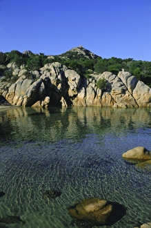 Porto Cervo Prints: Rocky coast