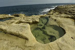 Marsaxlokk Prints: Rocky coast near Peters Pool, Marsaxlokk, Malta, Mediterranean, Europe