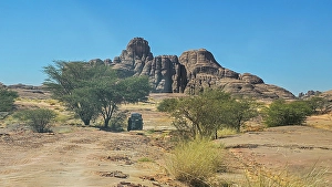 Vast Prints: Rocky mountain in Zouar, Tibesti Mountains, Chad